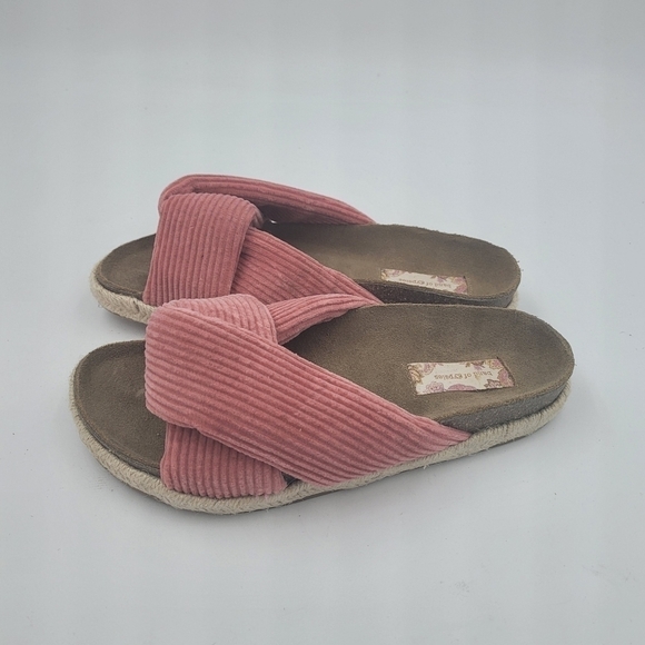 Band of Gypsies Dusty Pink Move Over Comfort Arch Slip On Slide Sandals Size 6 - Picture 9 of 12